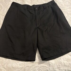 Pga Tour Golf Shorts Men's‎ Black 36 Zip Button Closure, Front And Back Pockets
